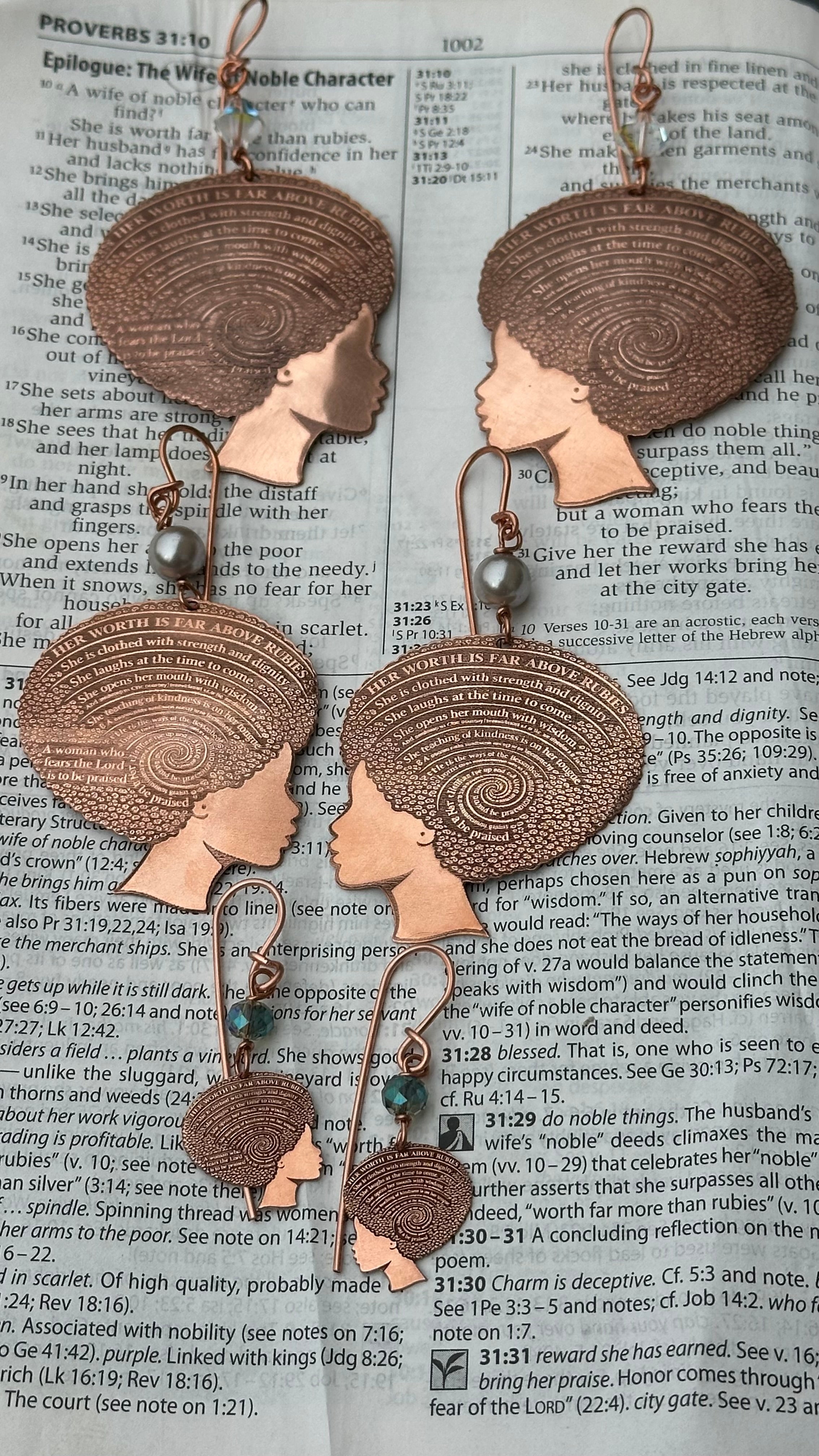 Proverbs 31 Earrings Large