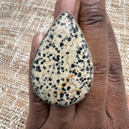Natural Semiprecious Stone Statement Ring #314