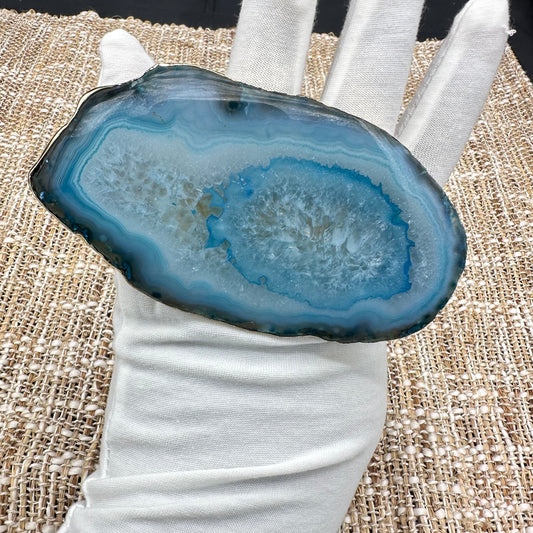 Teal Agate Ring #204