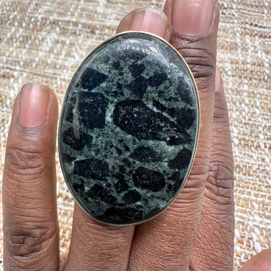 Natural Semiprecious Stone Statement Ring #324