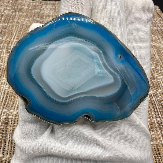 Teal Agate Ring #174