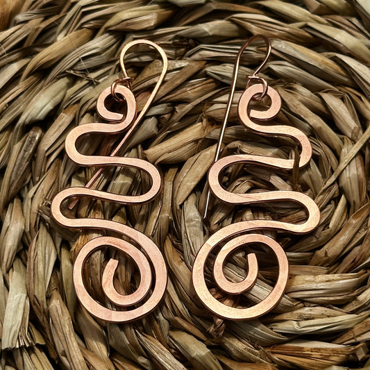 Copper Freestyle Earrings 26E