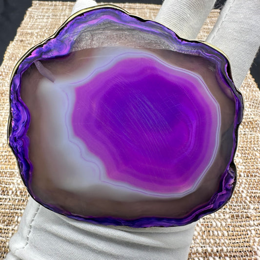 Purple Agate Ring #5