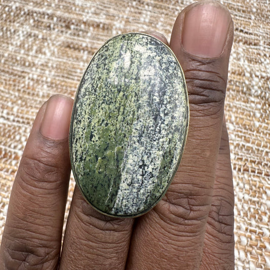 Natural Semiprecious Stone Statement Ring #389