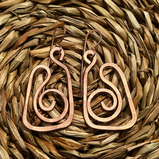 Copper Freestyle Earrings 25E