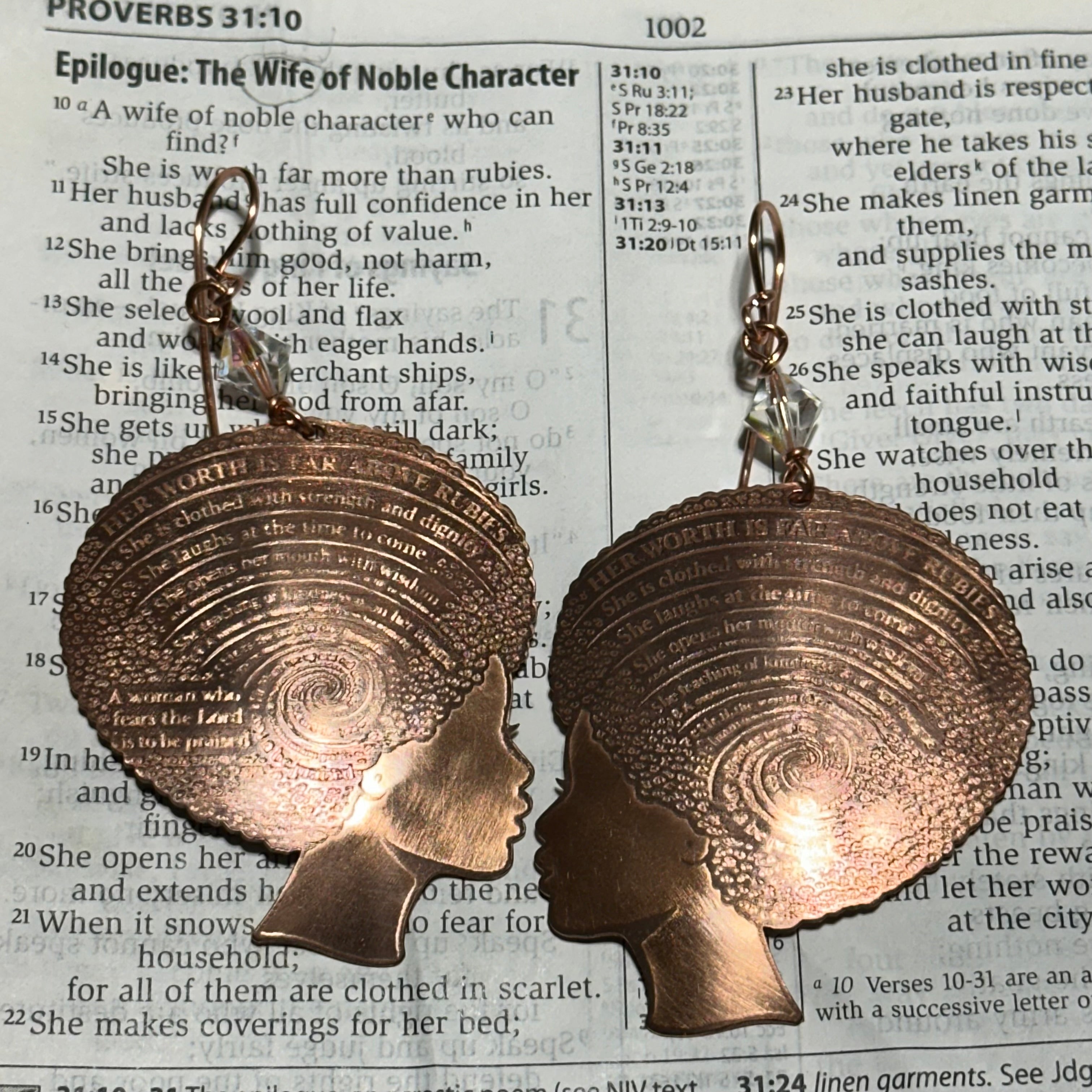 Proverbs 31 Earrings Large