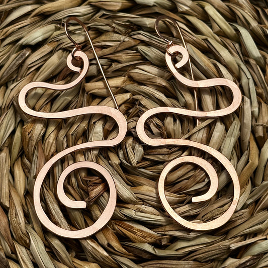 Copper Freestyle Earrings 27E