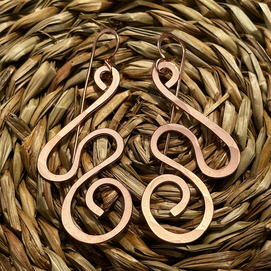 Copper Freestyle Earrings 21E