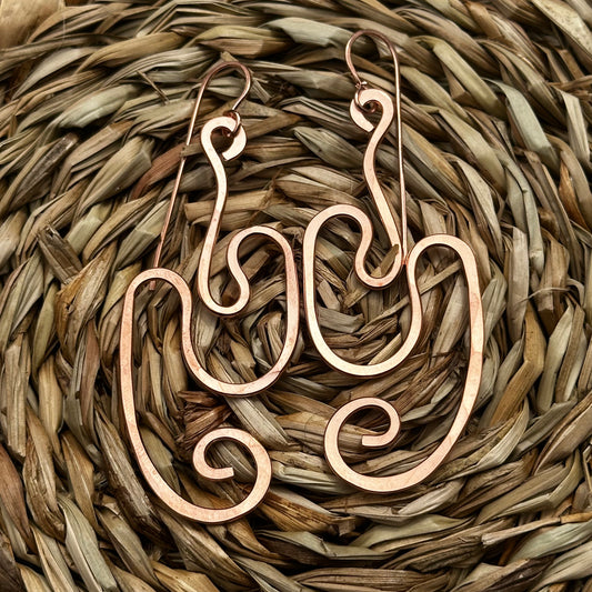 Copper Freestyle Earrings 15E