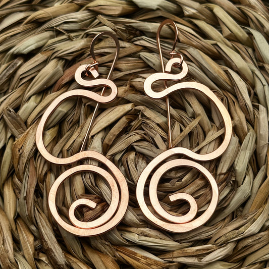 Copper Freestyle Earrings 12E