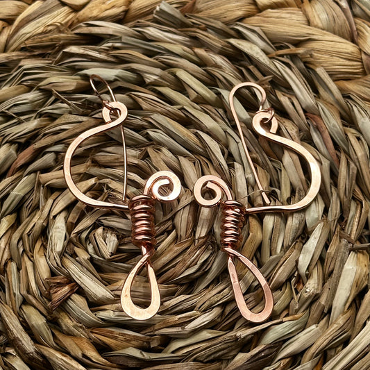 Copper Freestyle Earrings 17E