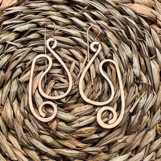 Copper Freestyle Earrings 2E